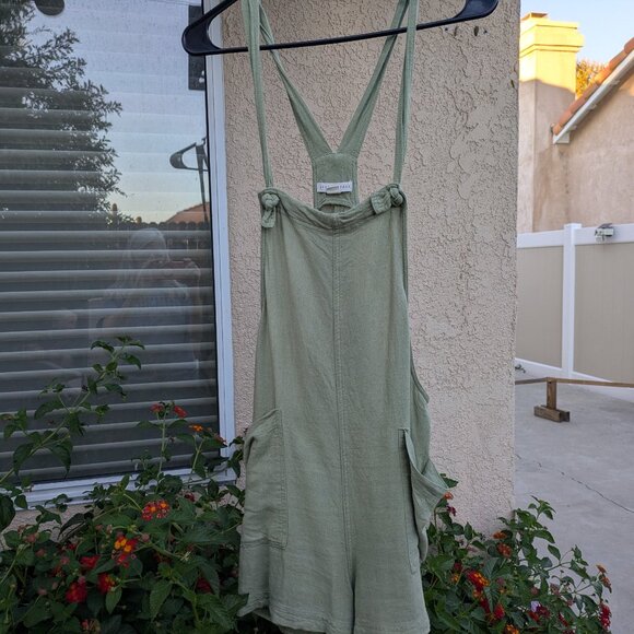Aeropostale Linen Shortalls | Size M - Picture 1 of 10